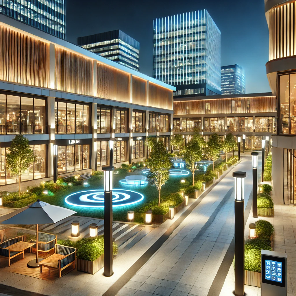 Key elements of commercial square lighting design