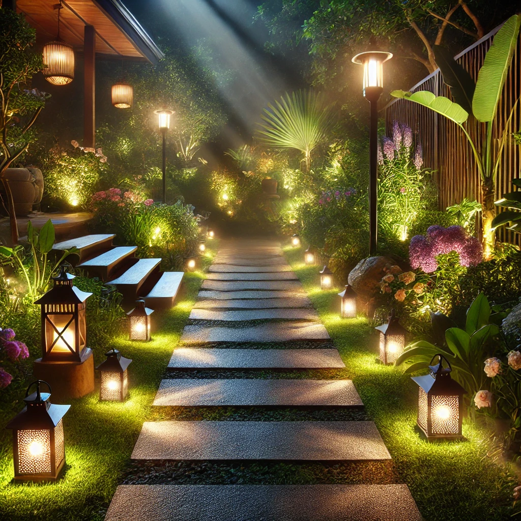 Design and application of garden path lighting