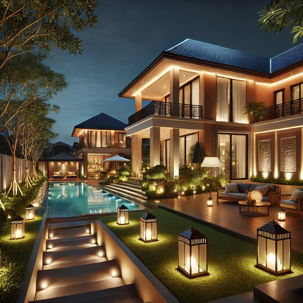 Customized lighting solutions for high-end villas