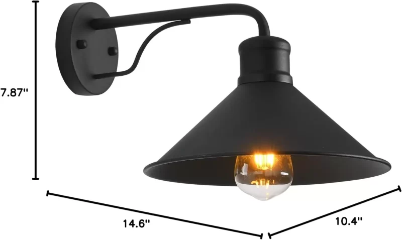 B10004P Outdoor Wall Lights Wall Mount for House, Front Porch Outdoor Wall Light Fixtures Wall Mount, Farmhouse Outdoor Wall Sconce, Classic Barn Lights Outdoor - Image 2