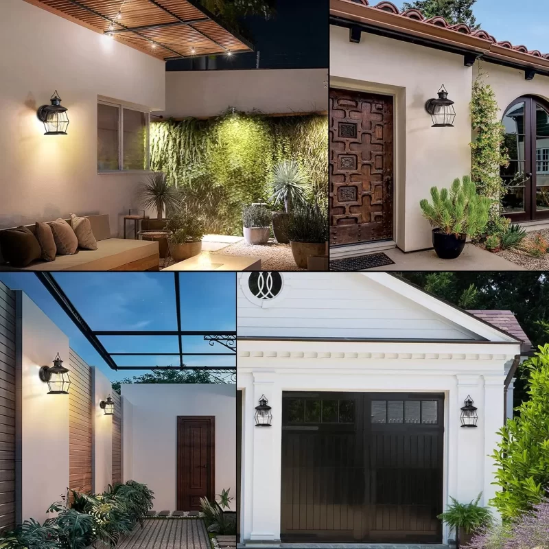 B06066BPG Motion Sensor Outdoor Wall Lights, Advanced Dusk to Dawn Exterior Fixtures Wall Sconce, Porch Light Wall Mount for Outside Patio,Entryway,Garage - Image 5