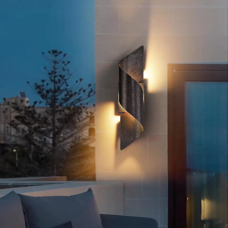 B04015L LED Up Down Wall Light, Porch Light, Exterior LED Wall Mounted Light, Modern Outdoor Wall Sconce, Light Fixture for Indoor and Outdoor - Image 3