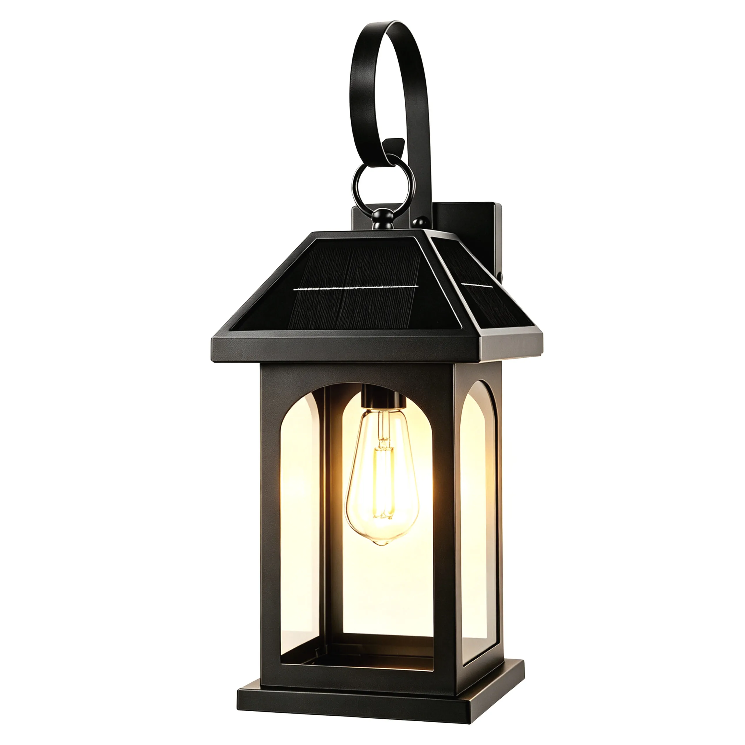 Solar Sconce Lights Outdoor Included E26 Bulbs 2 Pack | Solar Wall Lights Outdoor, - Image 2