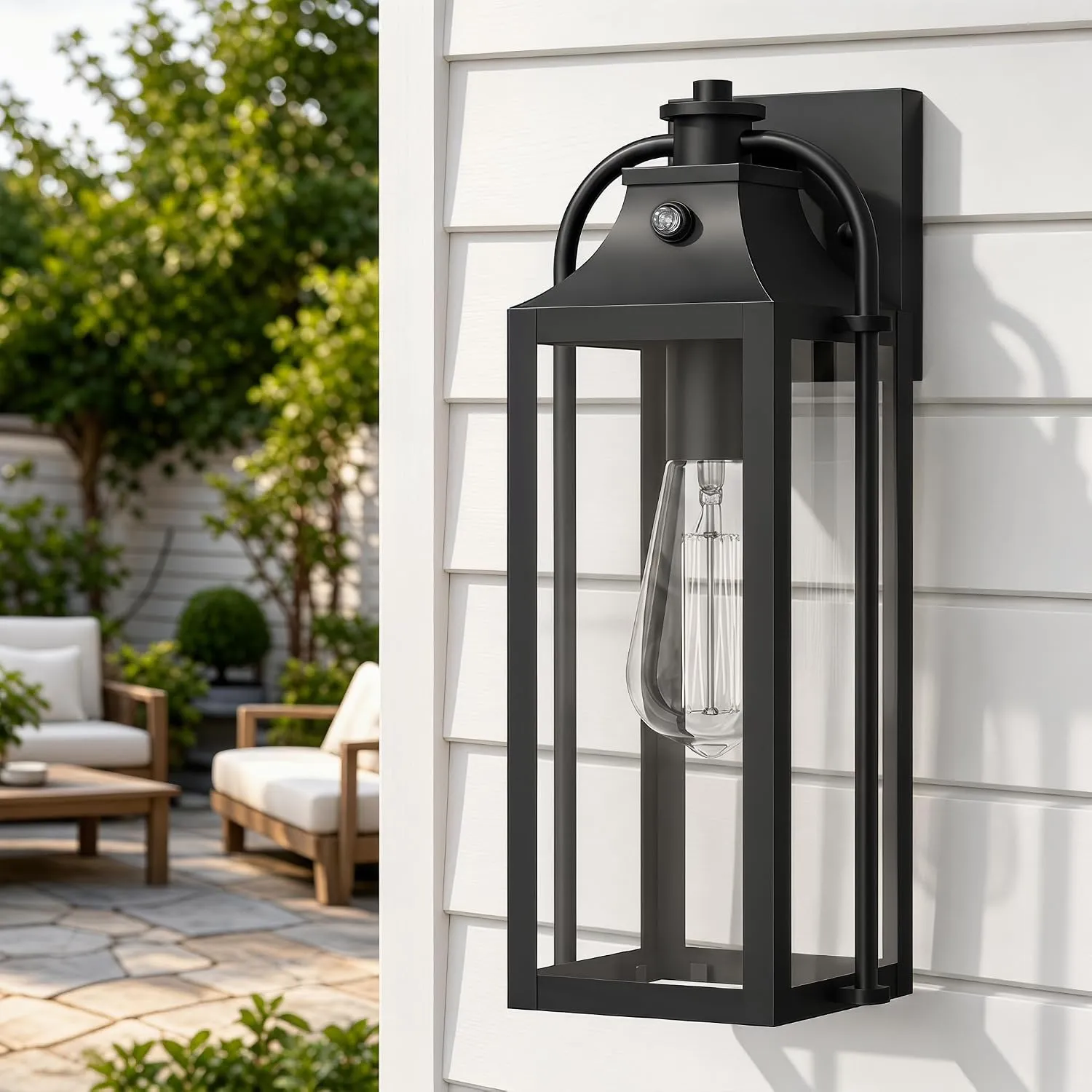 B06165PP&B08053PP&B10028PP 15" &19" &24" Outdoor Lights for House, Large Dusk to Dawn Outside Lights, 2 Pack Waterproof Anti-Rust Aluminum Wall Lamp, Outside Lights for House, Exterior Lighting Fixtures for Front Door, Porch, Garage - Image 6