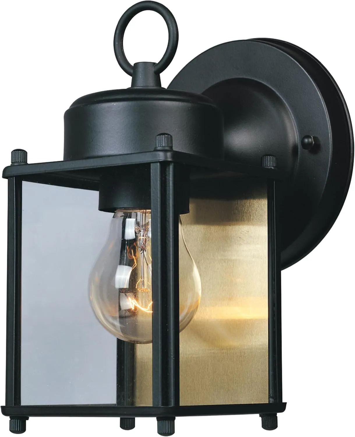 B05080P Outdoor Light Fixture, 8 Inch Exterior Wall Lantern Sconce for Front Door, Patio and Porch, Black