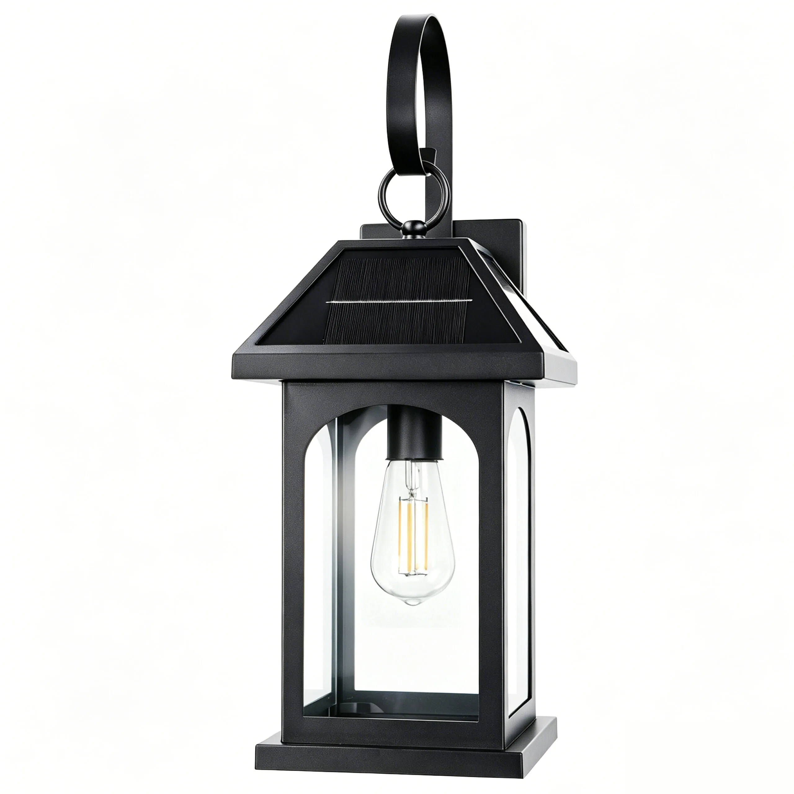 Solar Sconce Lights Outdoor Included E26 Bulbs 2 Pack | Solar Wall Lights Outdoor, - Image 3