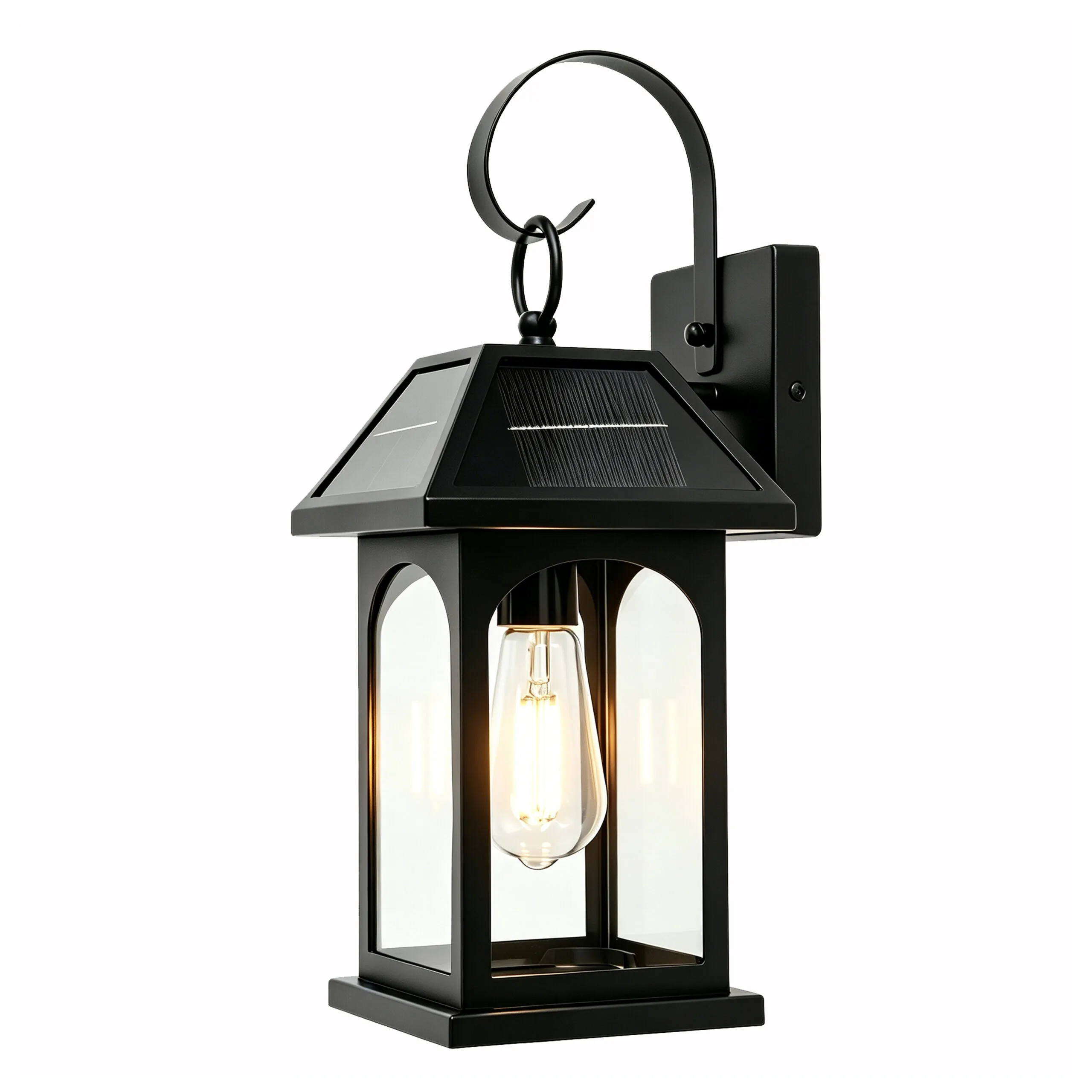 Solar Sconce Lights Outdoor Included E26 Bulbs 2 Pack | Solar Wall Lights Outdoor, - Image 4